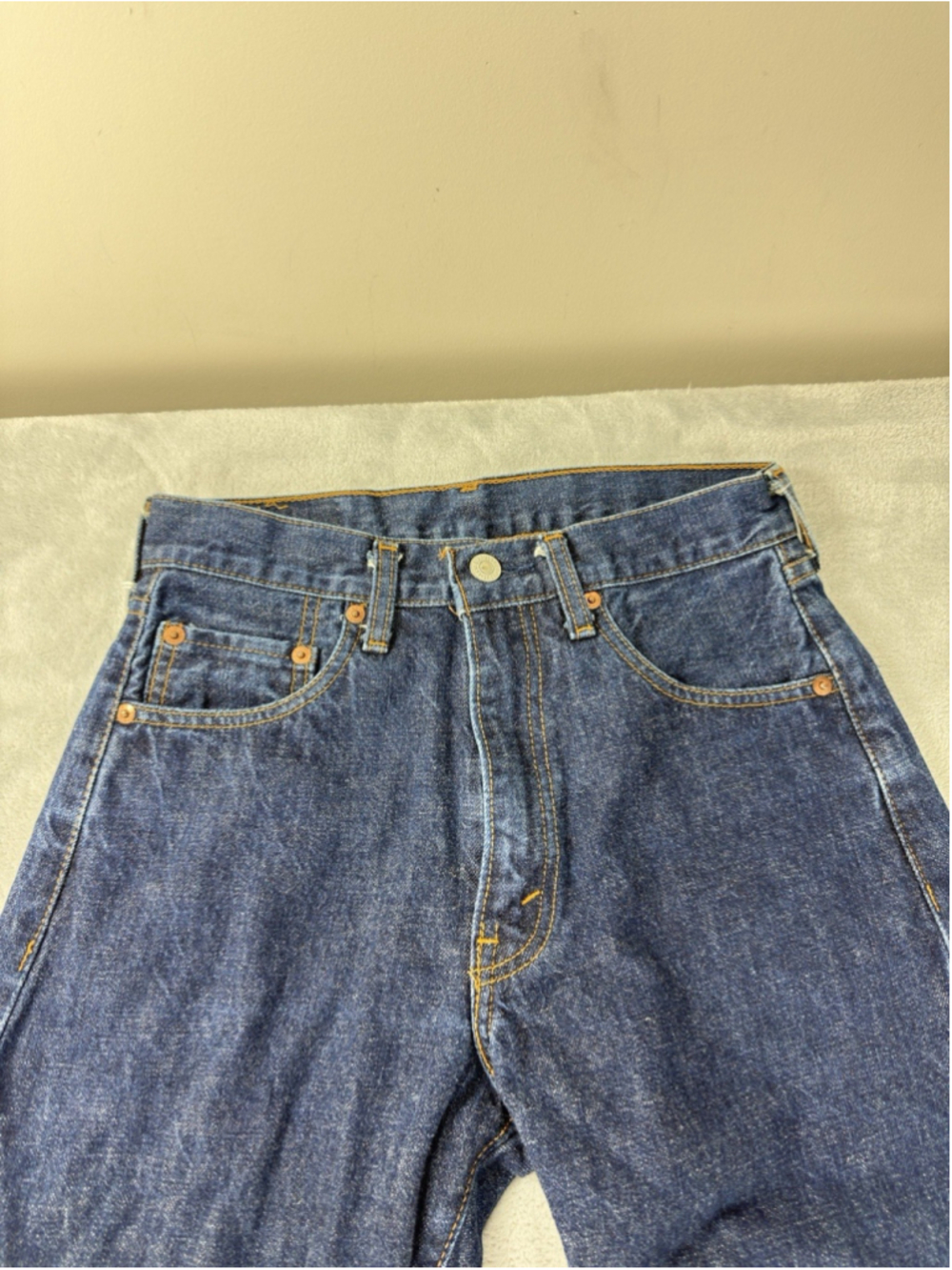 Vintage Levi's 702xx Red Selvedge Made In Japan Men Size 27 W X 33 L Zipper Fly - Picture 7 of 11